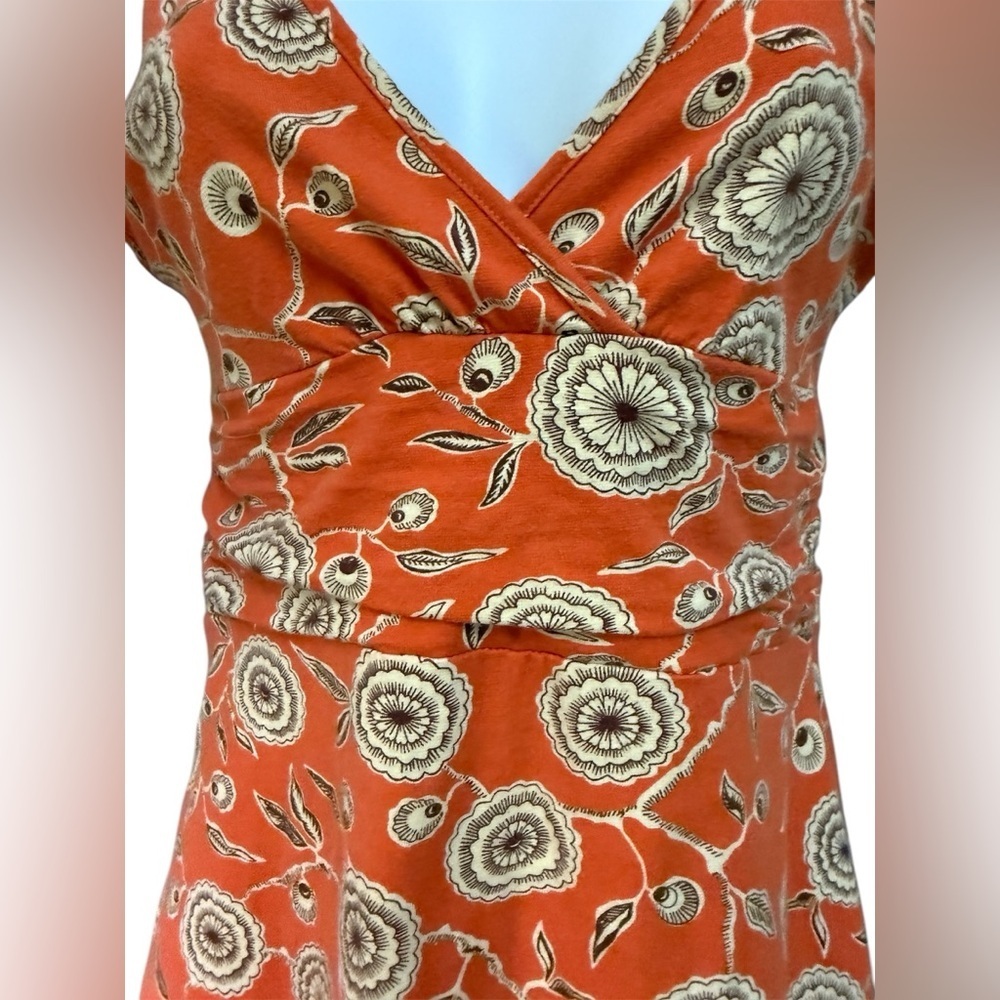 Patagonia Margot Dress Orange Floral M - Picture 4 of 5